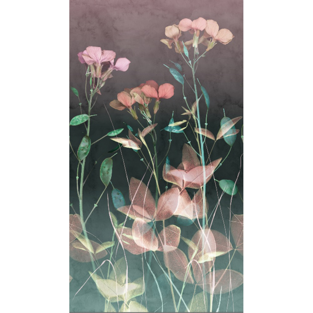 Papier peint panoramique L Ombelia Multicolore Mat