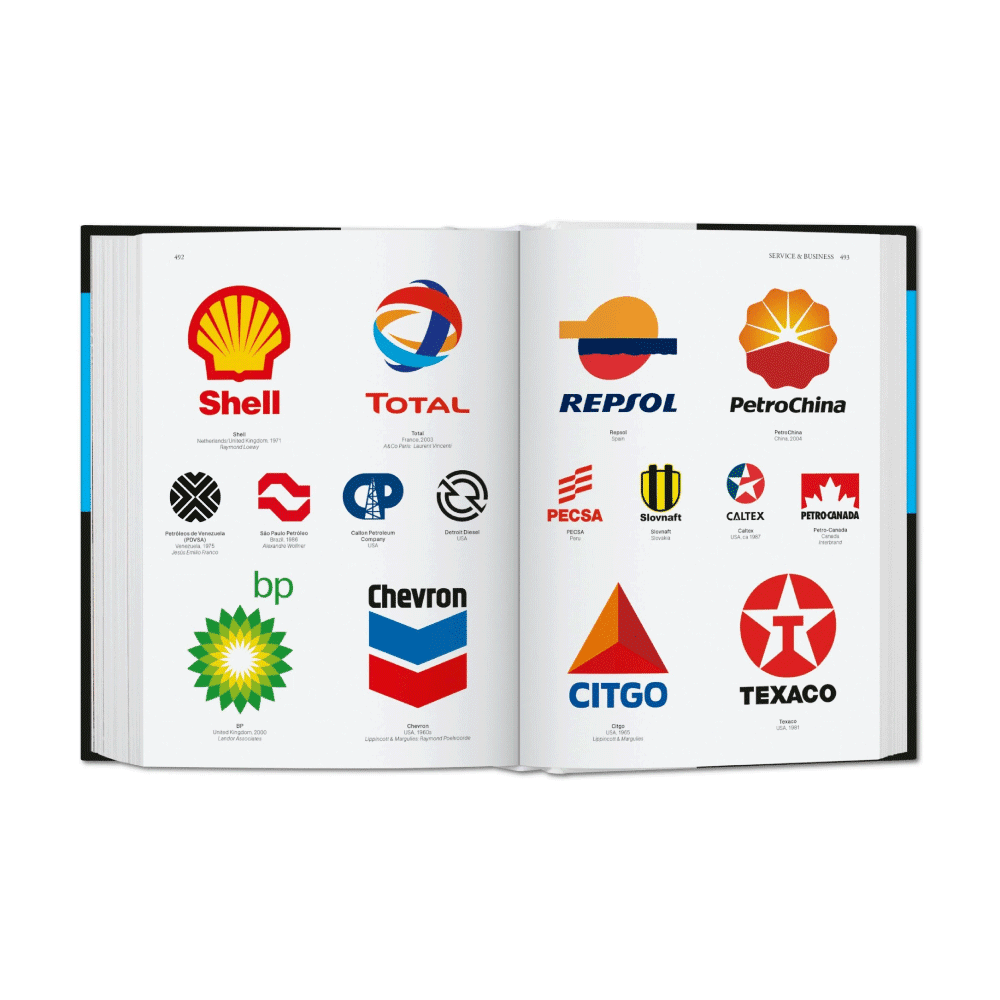 TASCHEN Livre mode Logo design Bleu