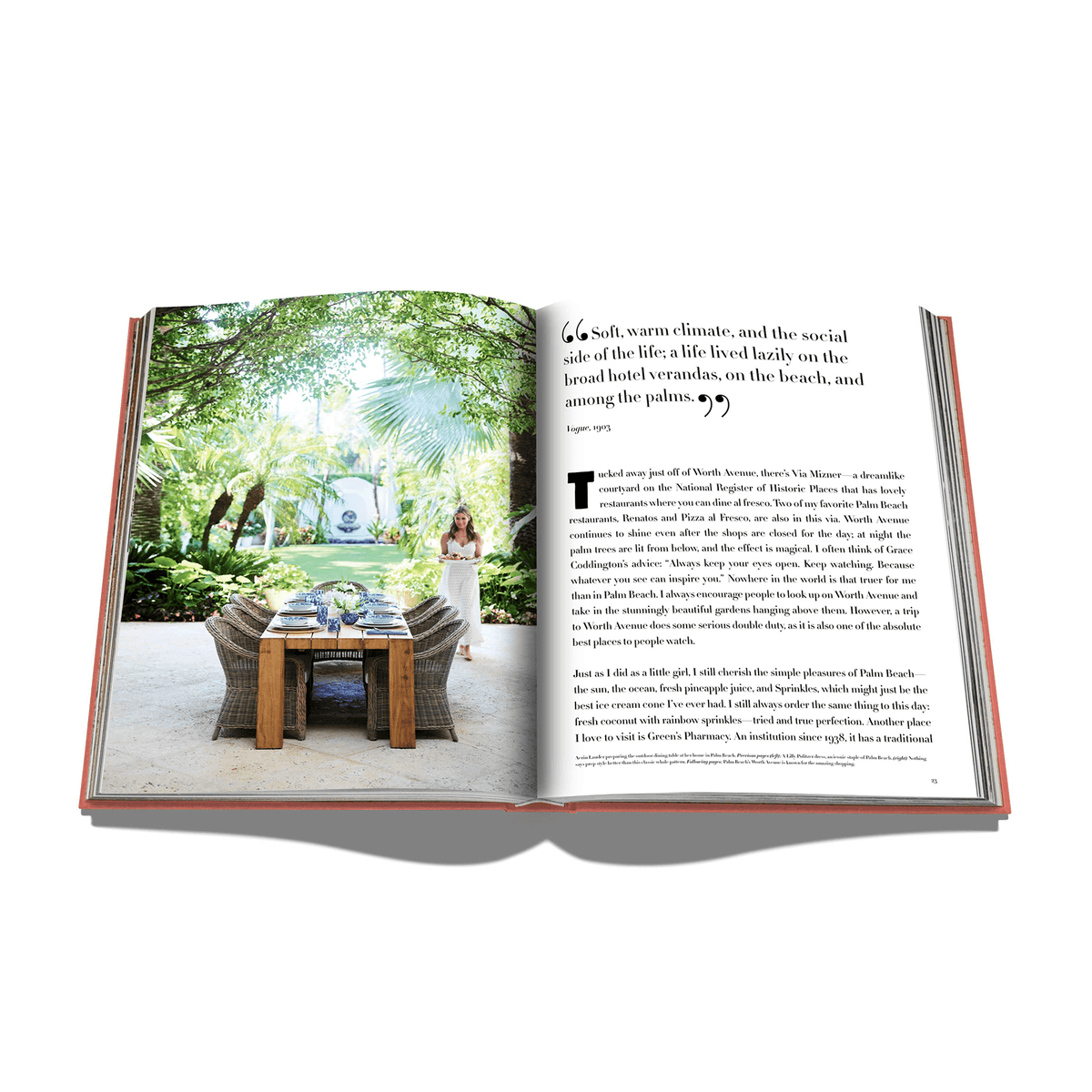 ASSOULINE Livre voyage et nature Palm beach Rose