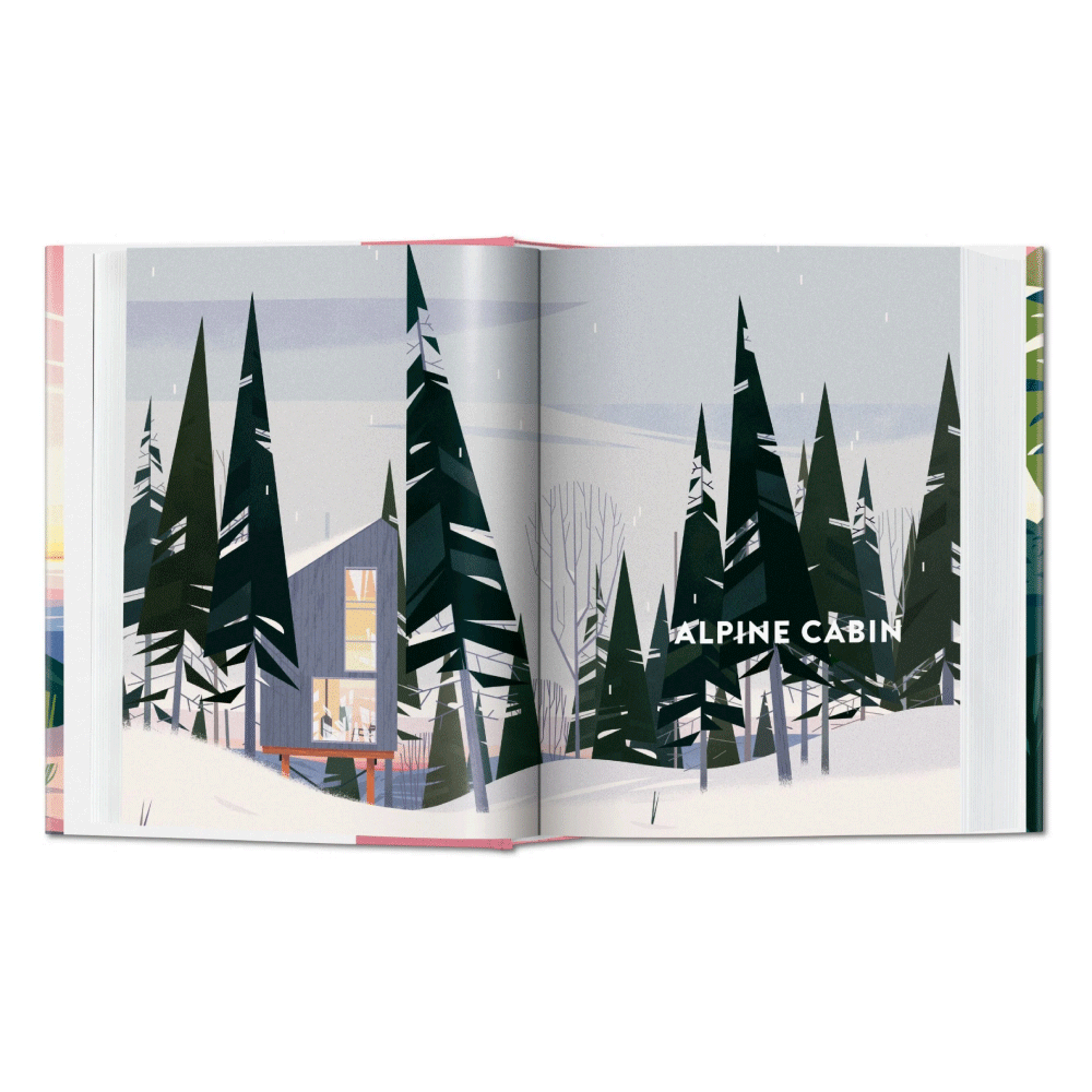 TASCHEN Livre arts Cabins Rose