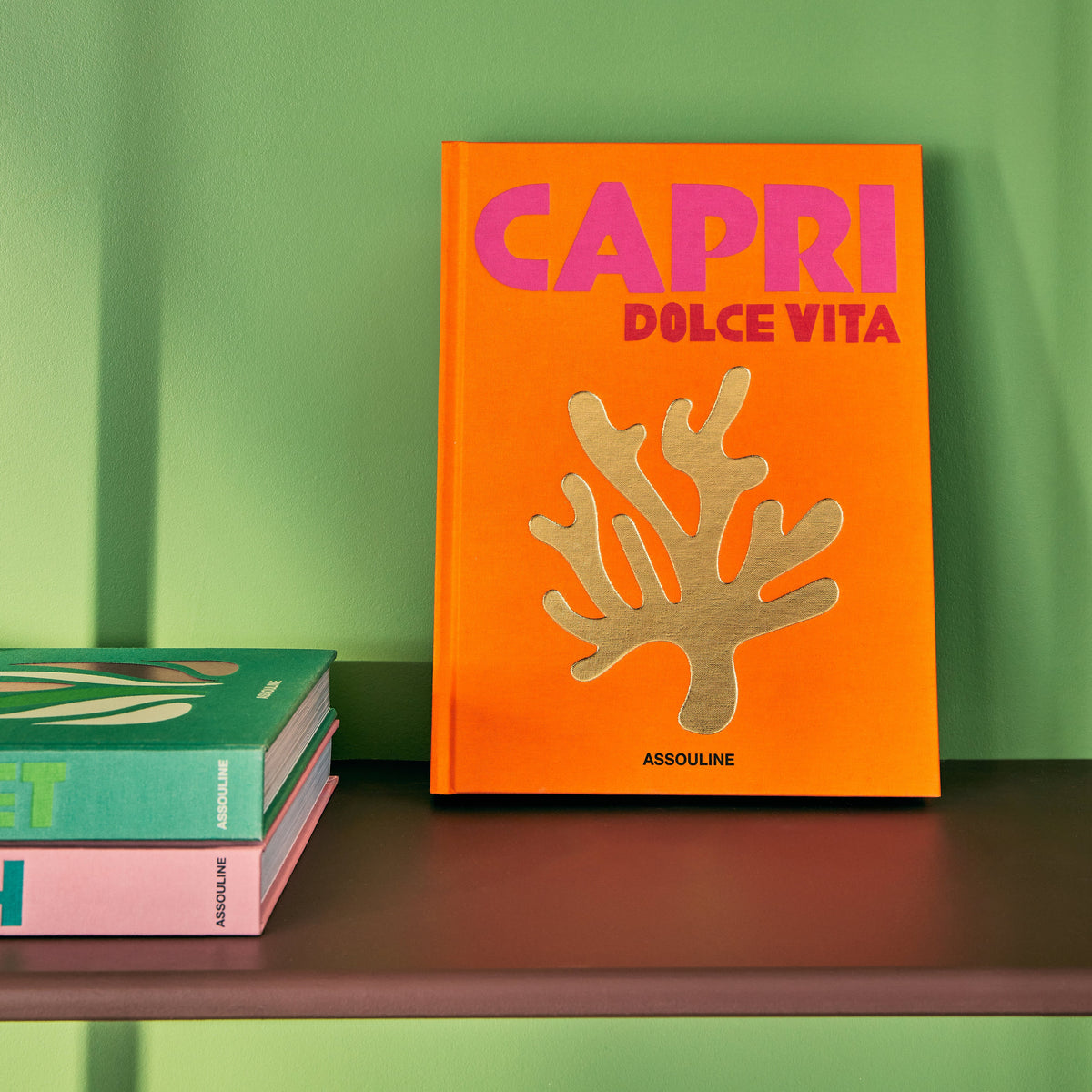 ASSOULINE Livre voyage et nature Capri dolce vita Orange