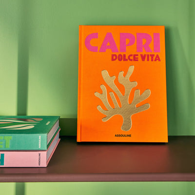 ASSOULINE Livre voyage et nature Capri dolce vita Orange