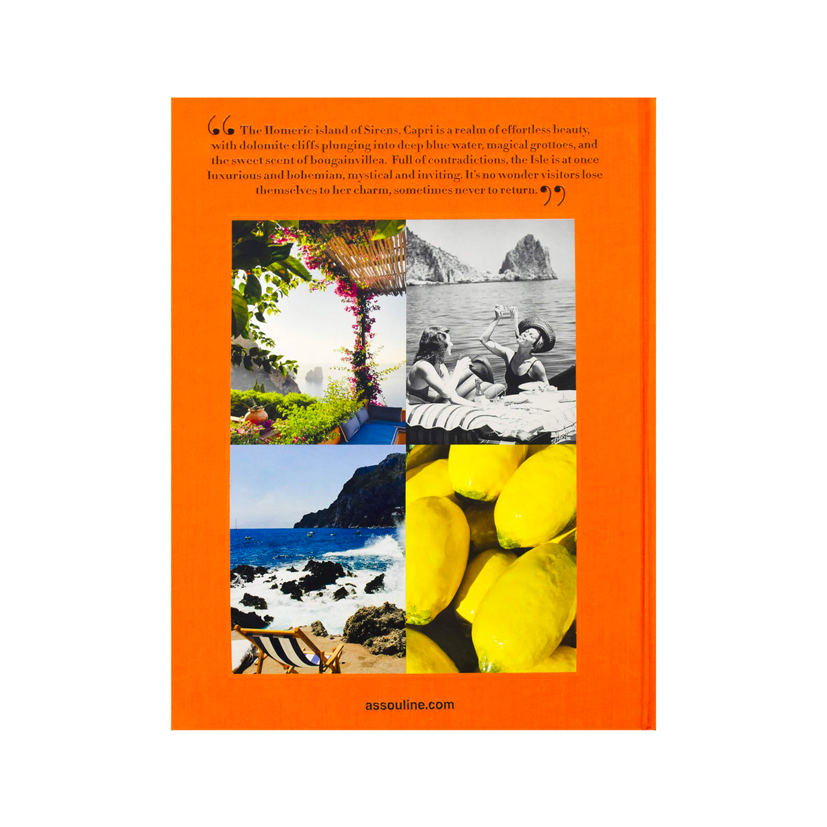 ASSOULINE Livre voyage et nature Capri dolce vita Orange