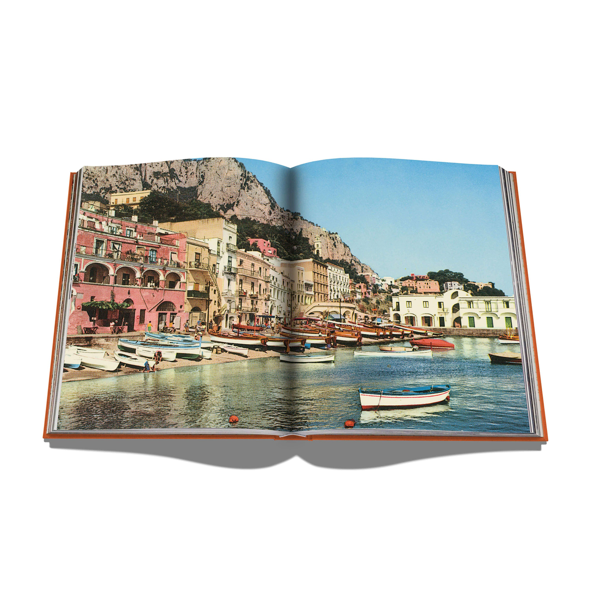 ASSOULINE Livre voyage et nature Capri dolce vita Orange