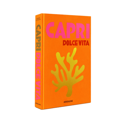 ASSOULINE Livre voyage et nature Capri dolce vita Orange