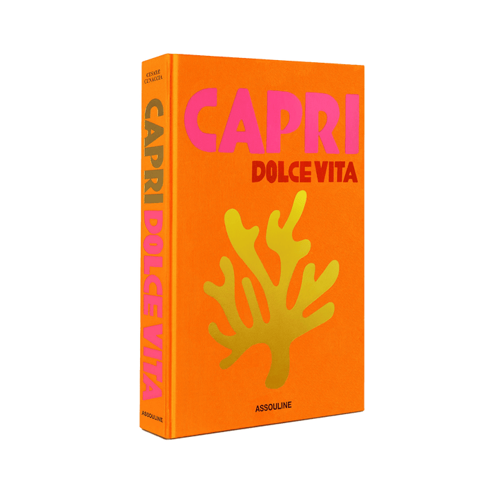 ASSOULINE Livre voyage et nature Capri dolce vita Orange