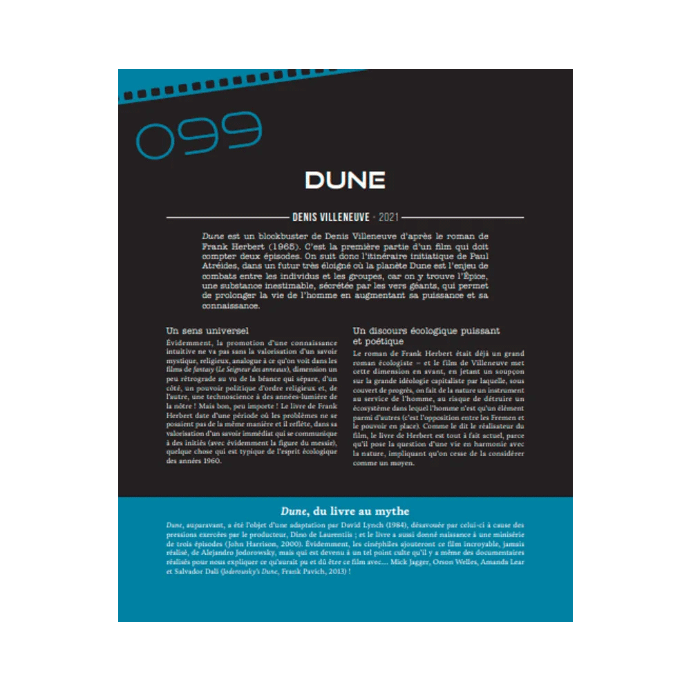 HACHETTE PRATIQUE Livre arts Les 100 films de science-fiction qu'il faut avoir vus Bleu