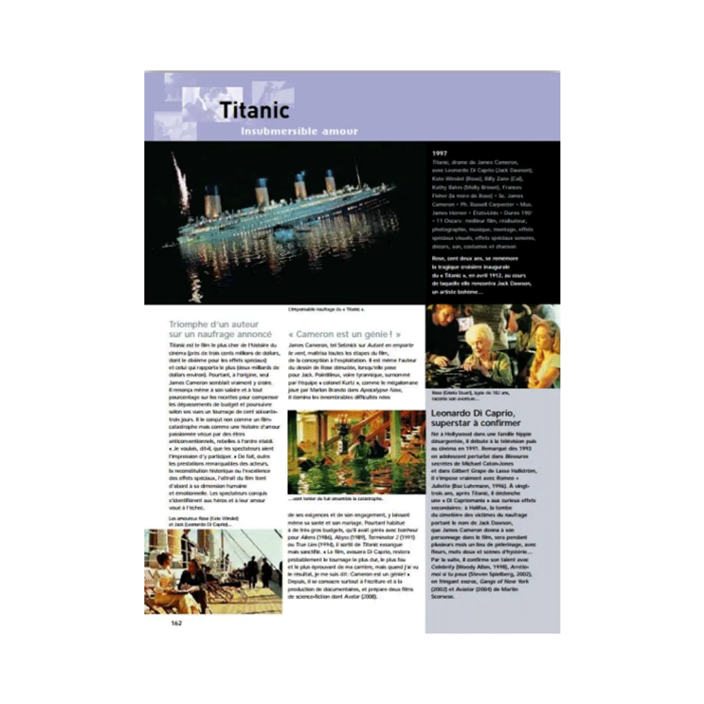 HACHETTE PRATIQUE Livre arts Nos films de toujours Noir