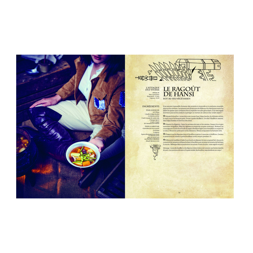 HACHETTE PRATIQUE Livre cuisine Gastronogeek - anime Rouge