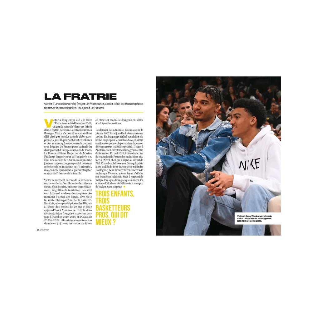 HACHETTE PRATIQUE Livre sport Victor wembanyama Jaune
