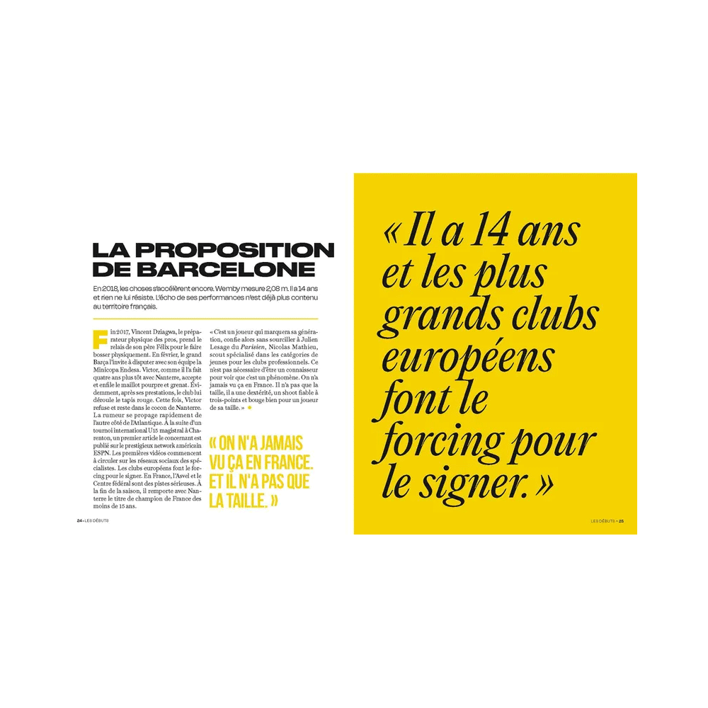 HACHETTE PRATIQUE Livre sport Victor wembanyama Jaune