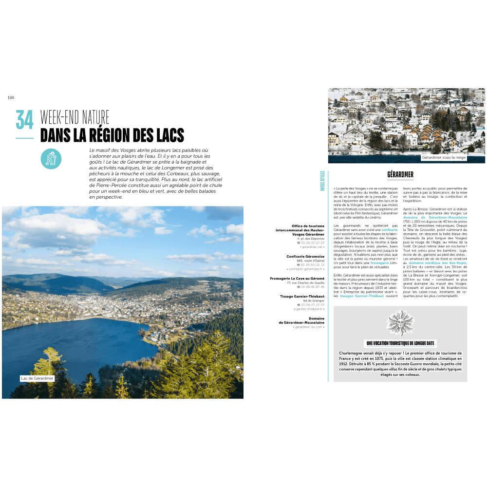 HACHETTE PRATIQUE Livre voyage et nature Nos 52 week-ends coups de coeur dans le grand-est Bleu