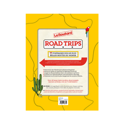 HACHETTE PRATIQUE Livre voyage et nature Road trips Jaune