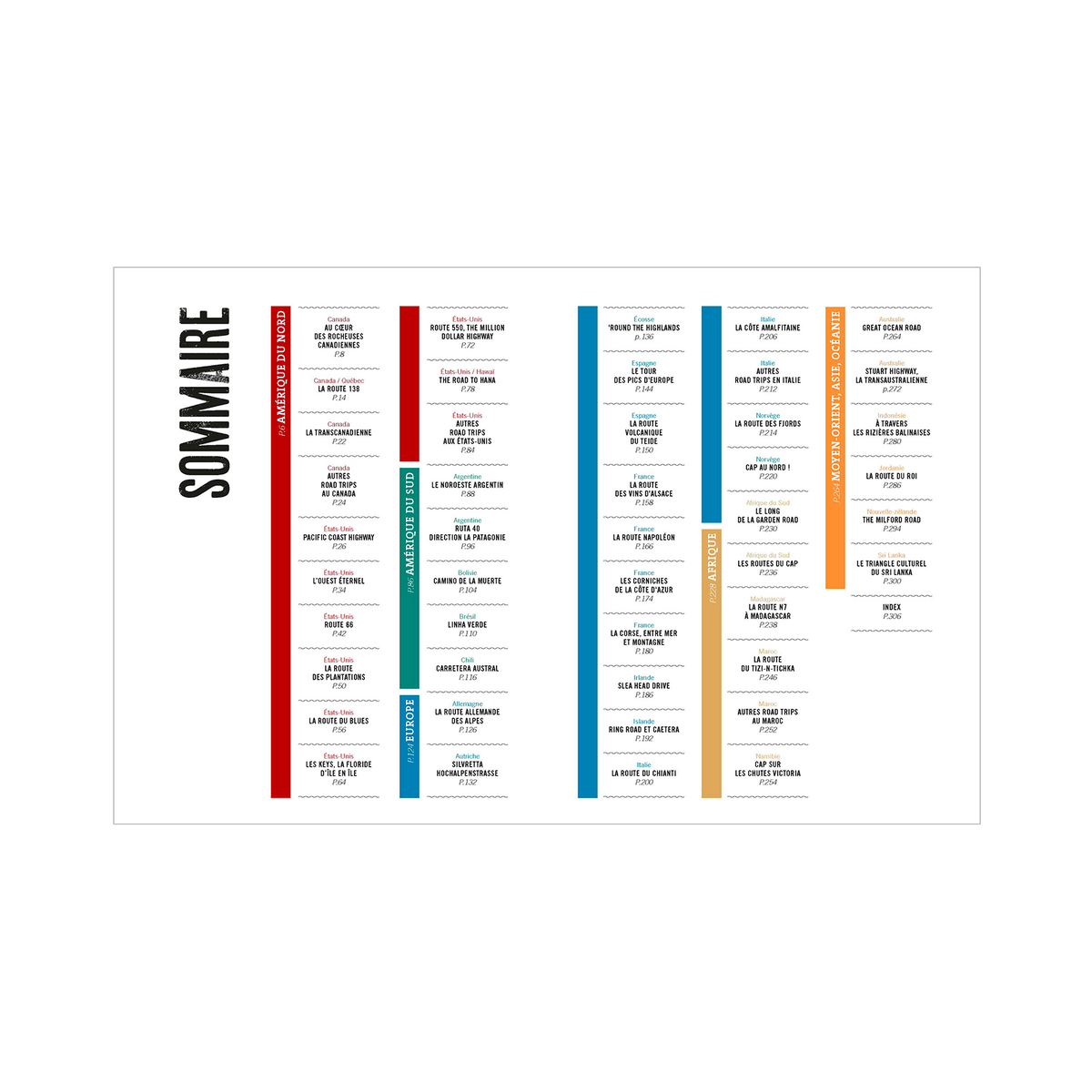 HACHETTE PRATIQUE Livre voyage et nature Road trips Jaune