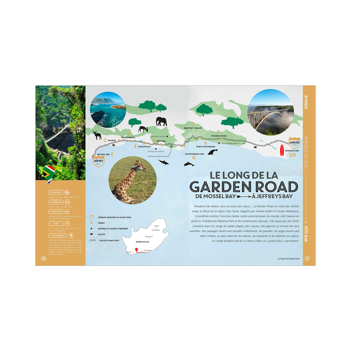 HACHETTE PRATIQUE Livre voyage et nature Road trips Jaune