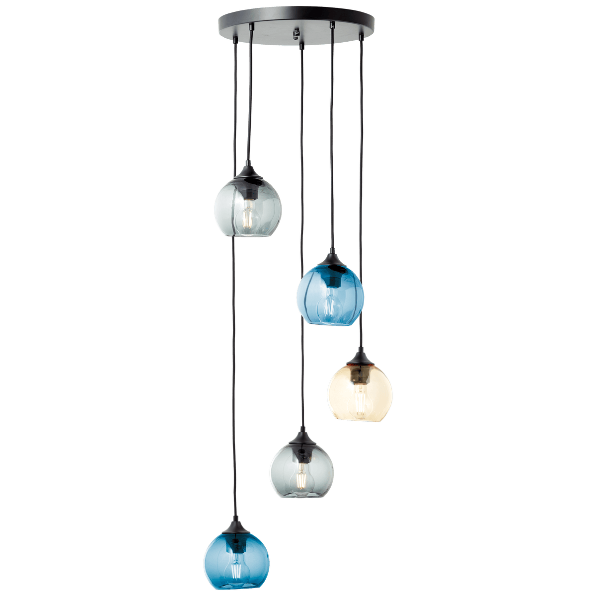 Suspension Amiri Gris, bleu, ambre