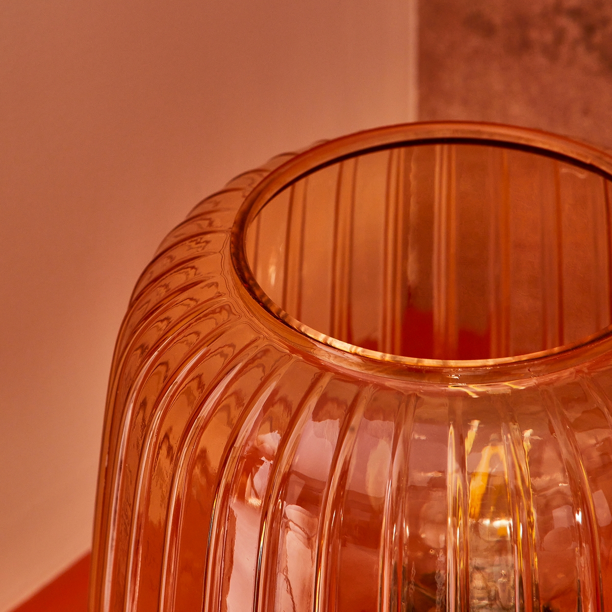 Lampe à poser Holeo Ambré