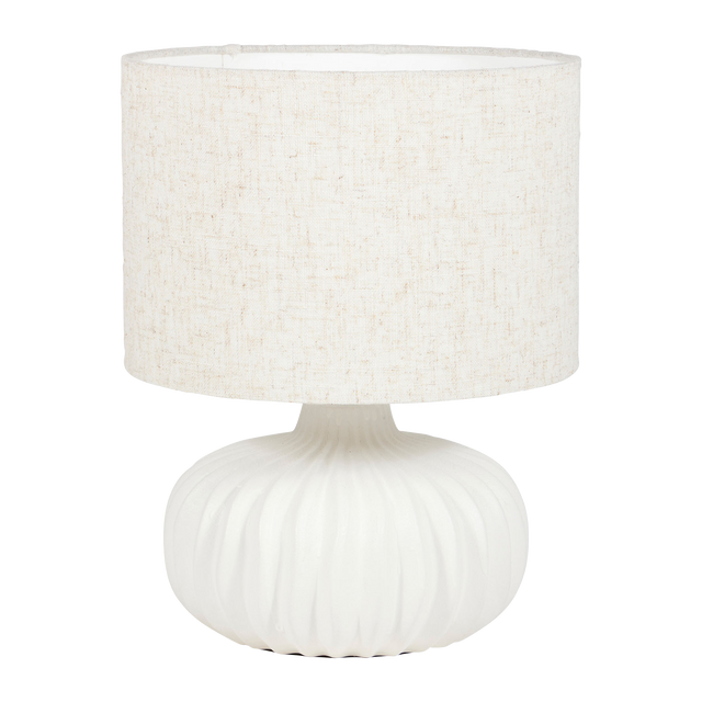 Lampe à poser MATHILDE coloris blanc 32 x 25 cm