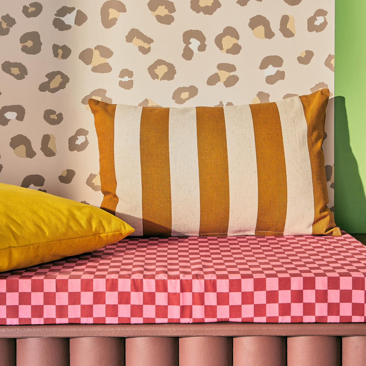 Coussin Moni Ocre/ivoire