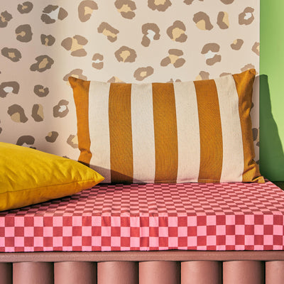 Coussin Moni Ocre/ivoire