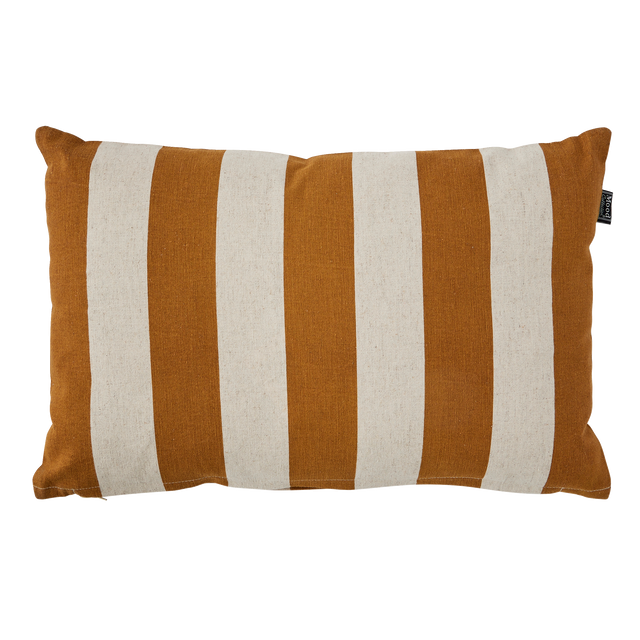 Coussin MONI coloris ocre/ivoire 55 x 35 cm
