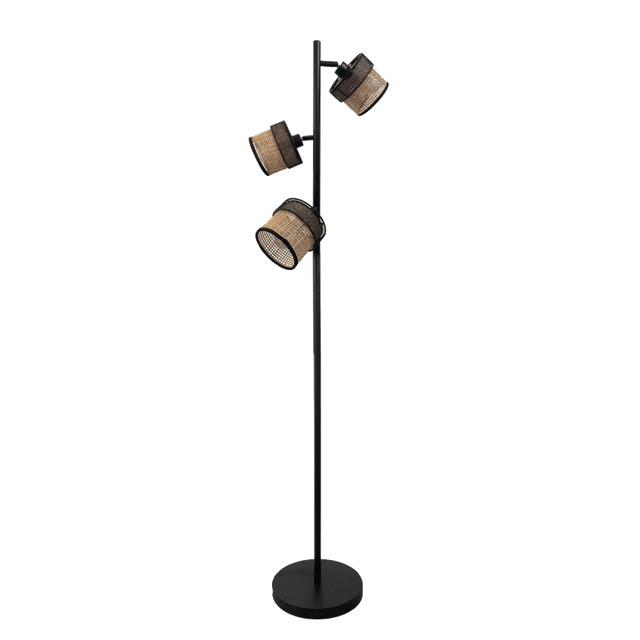 Lampadaire CLAYTON coloris rotin