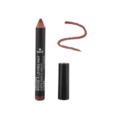 AVRIL Rouge à lèvres Crayon mat jumbo rose crépuscule Rose foncé 2G