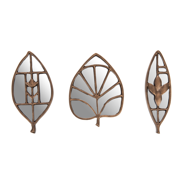 Amadeus Cades Miroir FEUILLE ART DÉCO 14 x 18 cm