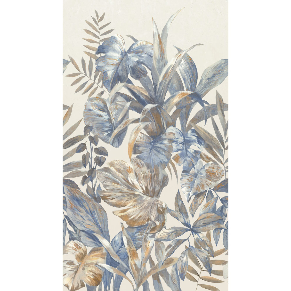 4MURS Papier peint panoramique L Amelya Bleu grisé Satiné