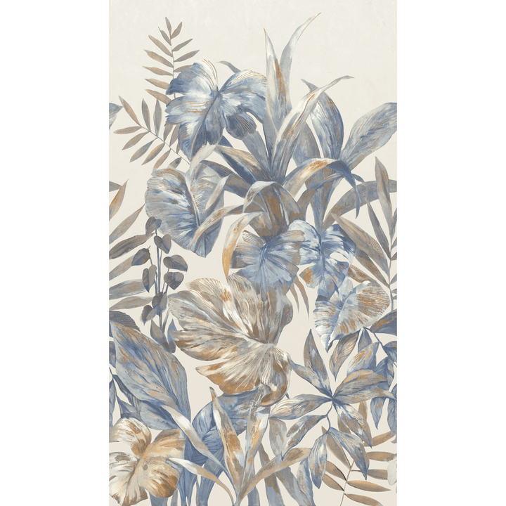 4MURS Papier peint panoramique L Amelya Bleu grisé Satiné