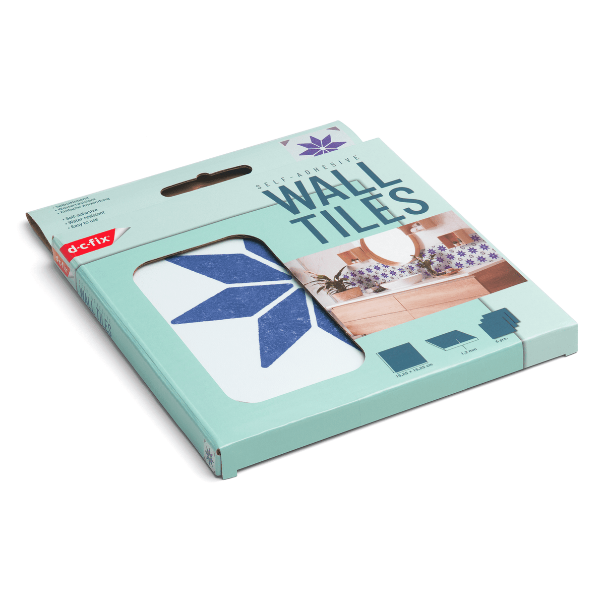 D-C-FIX Revêtement décoratif adhésif Mini wall tiles alia bleu Bleu