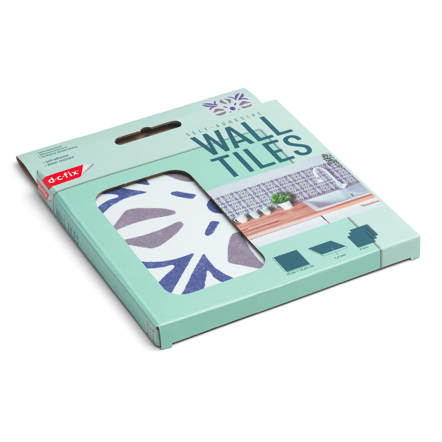 d-c-fix Revêtement adhésif MINI WALL TILES CUBIA BLUE bleu