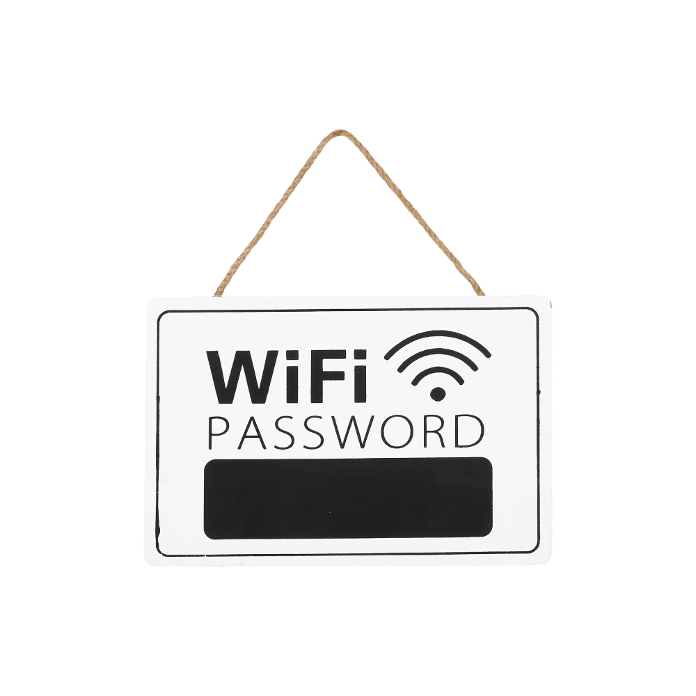 Ardoise Wifi password Blanc