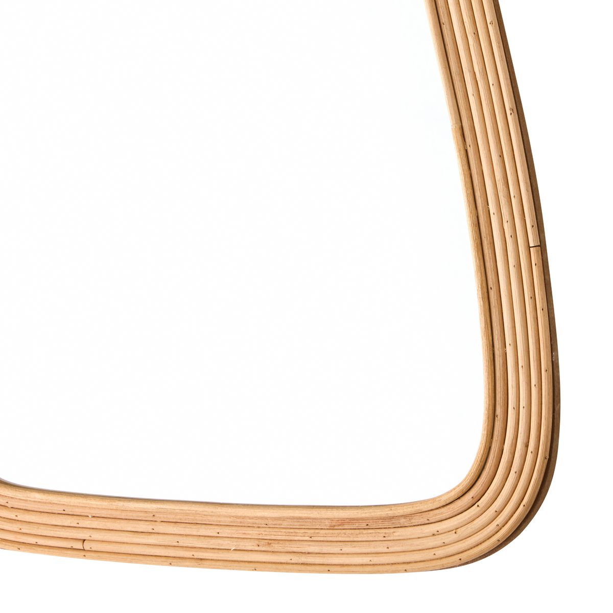Miroir en bois Pollis Beige