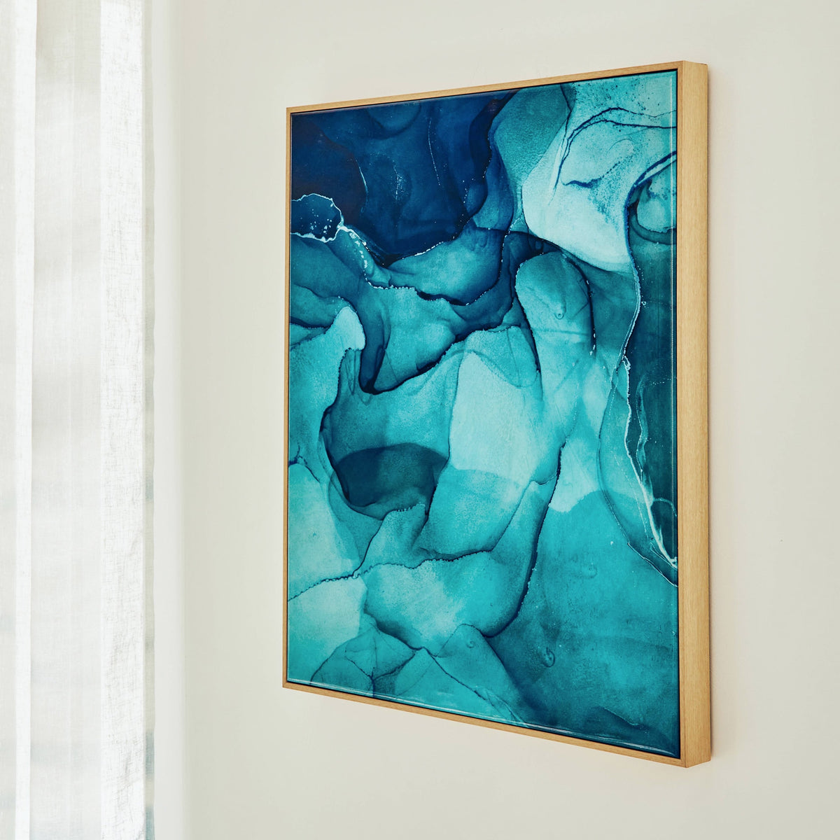 4MURS Toile imprimée Glossy Bleu