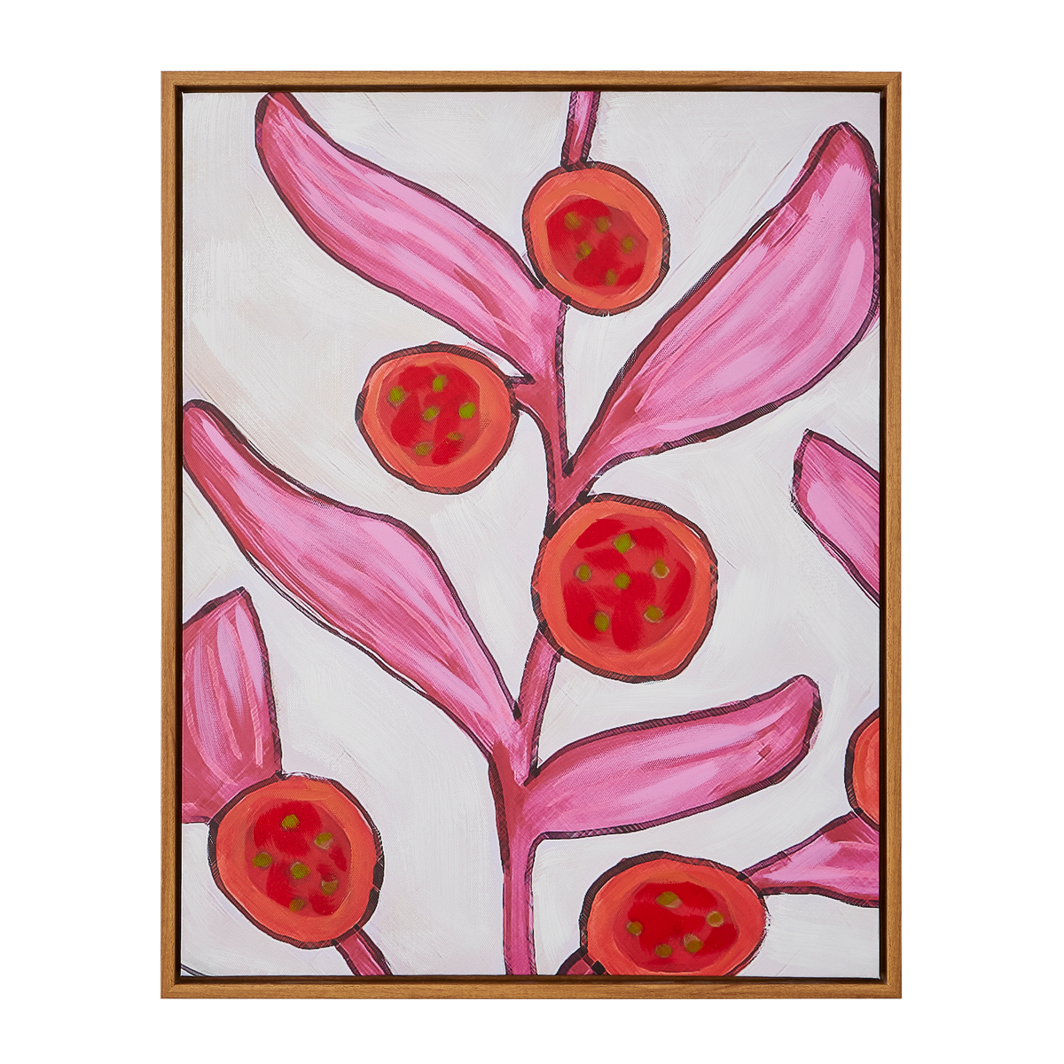 Tableau Grenade Blanc, rose