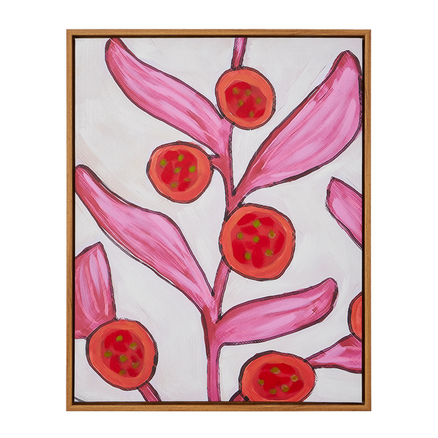 Tableau GRENADE coloris BLANC / ROSE