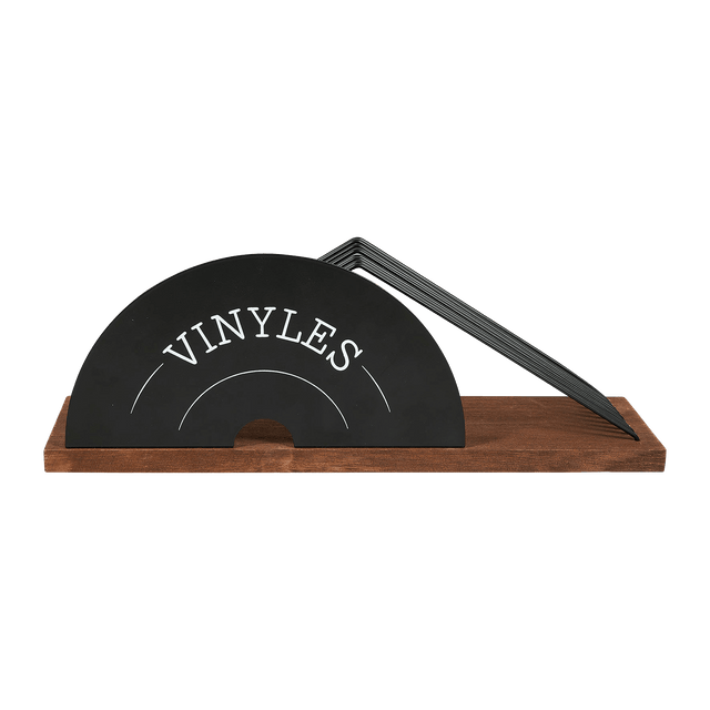 Boîte de rangement PORTE VINYLES coloris noir