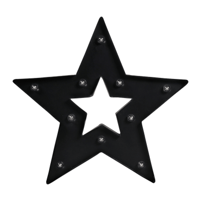 Objet lumineux Star Noir