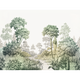 4MURS Papier peint panoramique XL Beaulieu Vert Satiné