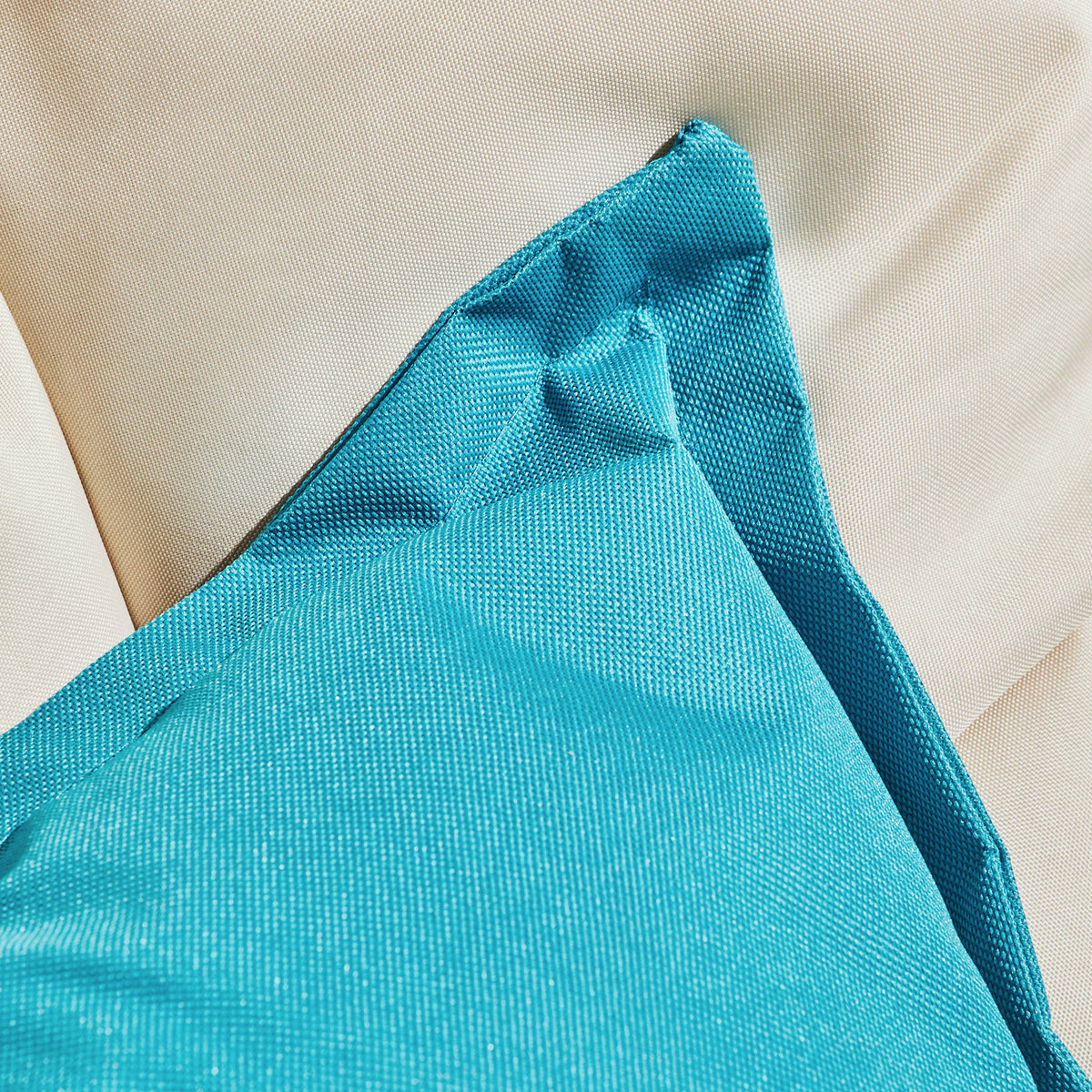 Coussin Rya Bleu turquoise