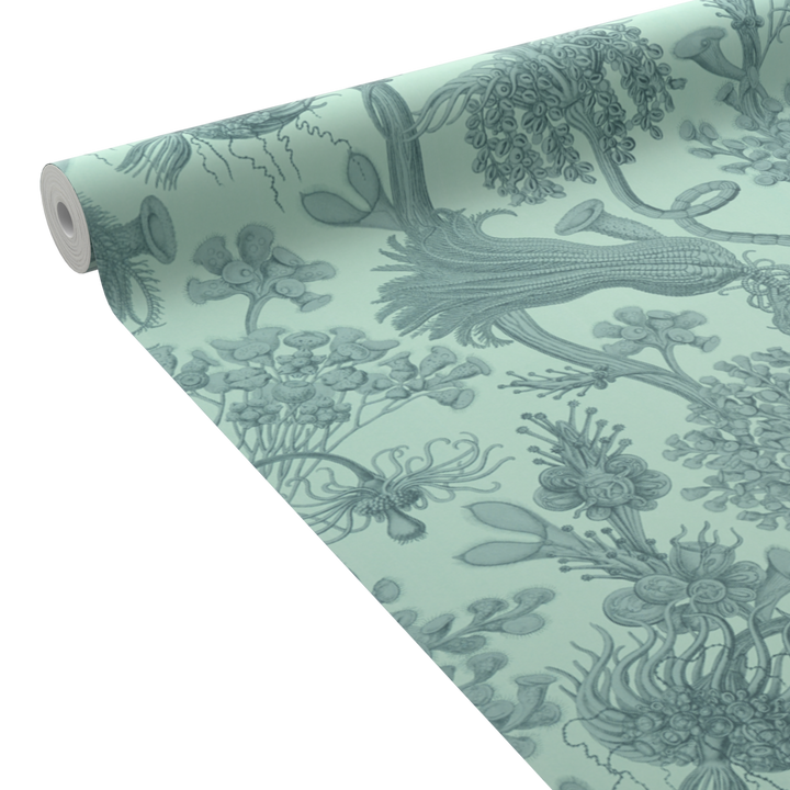 4MURS Papier peint intissé Cyriac Bleu givré