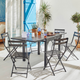HESPÉRIDE Chaise Greensboro Graphite 1 place