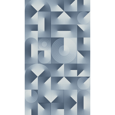 4MURS Papier peint panoramique L Lights Bleu jean Satiné