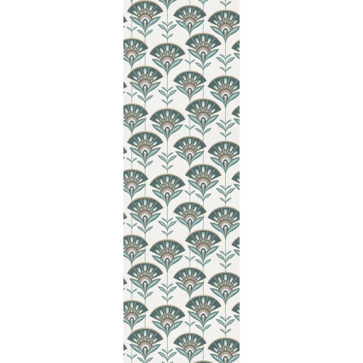 4MURS Papier peint intissé Palomia Vert émeraude