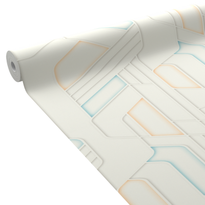 4MURS Papier peint intissé Rayne Blanc
