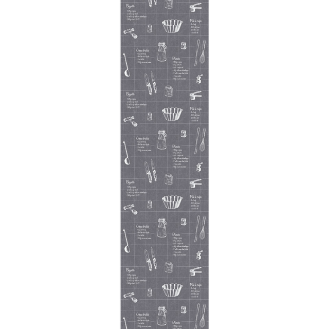 Papier peint intissé A TABLE coloris noir