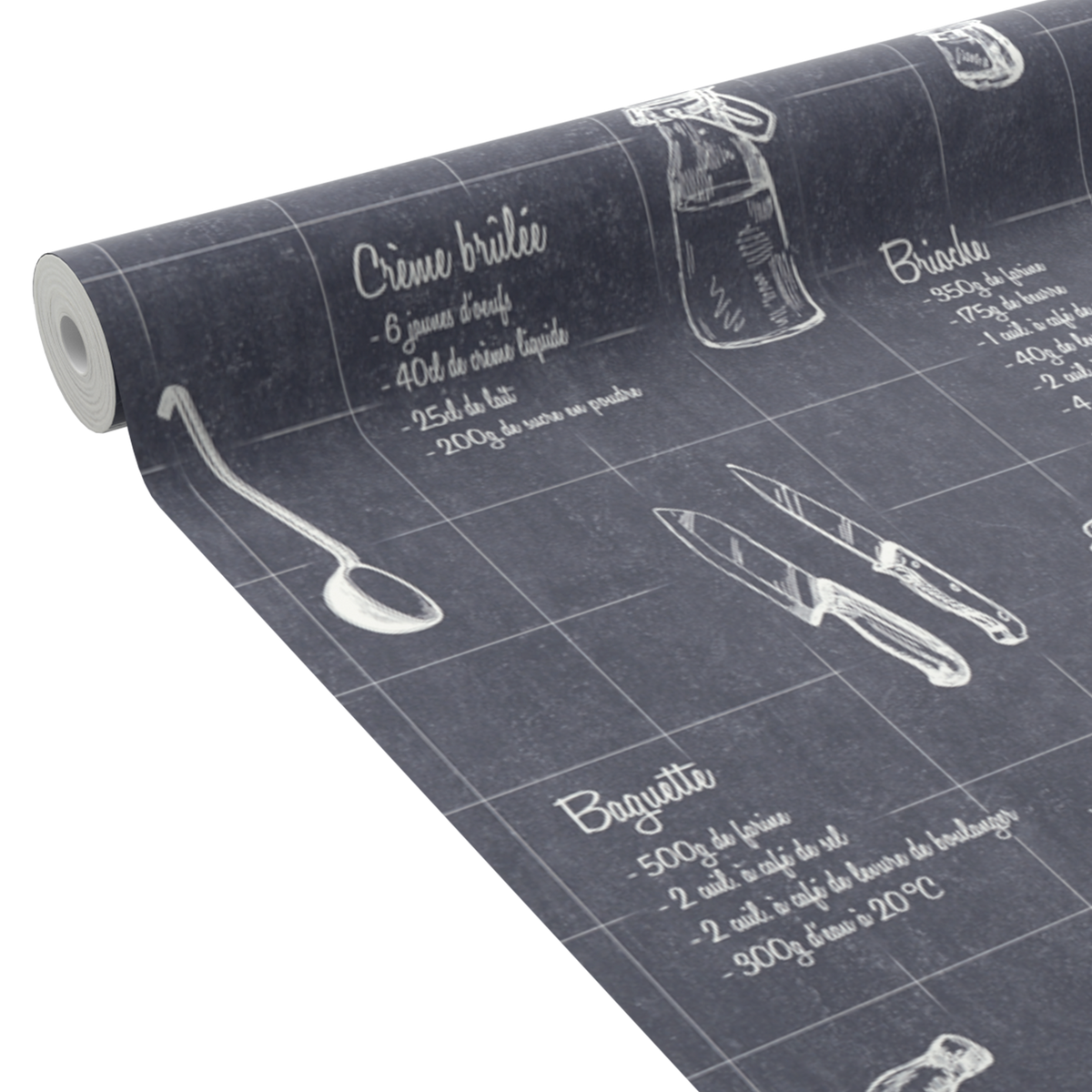 Papier peint intissé A table Noir