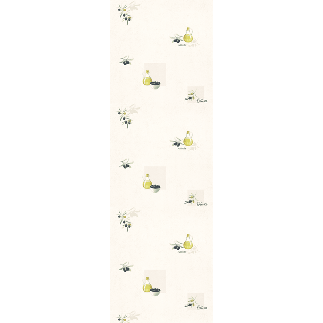Papier peint intissé OLIO coloris blanc cassé