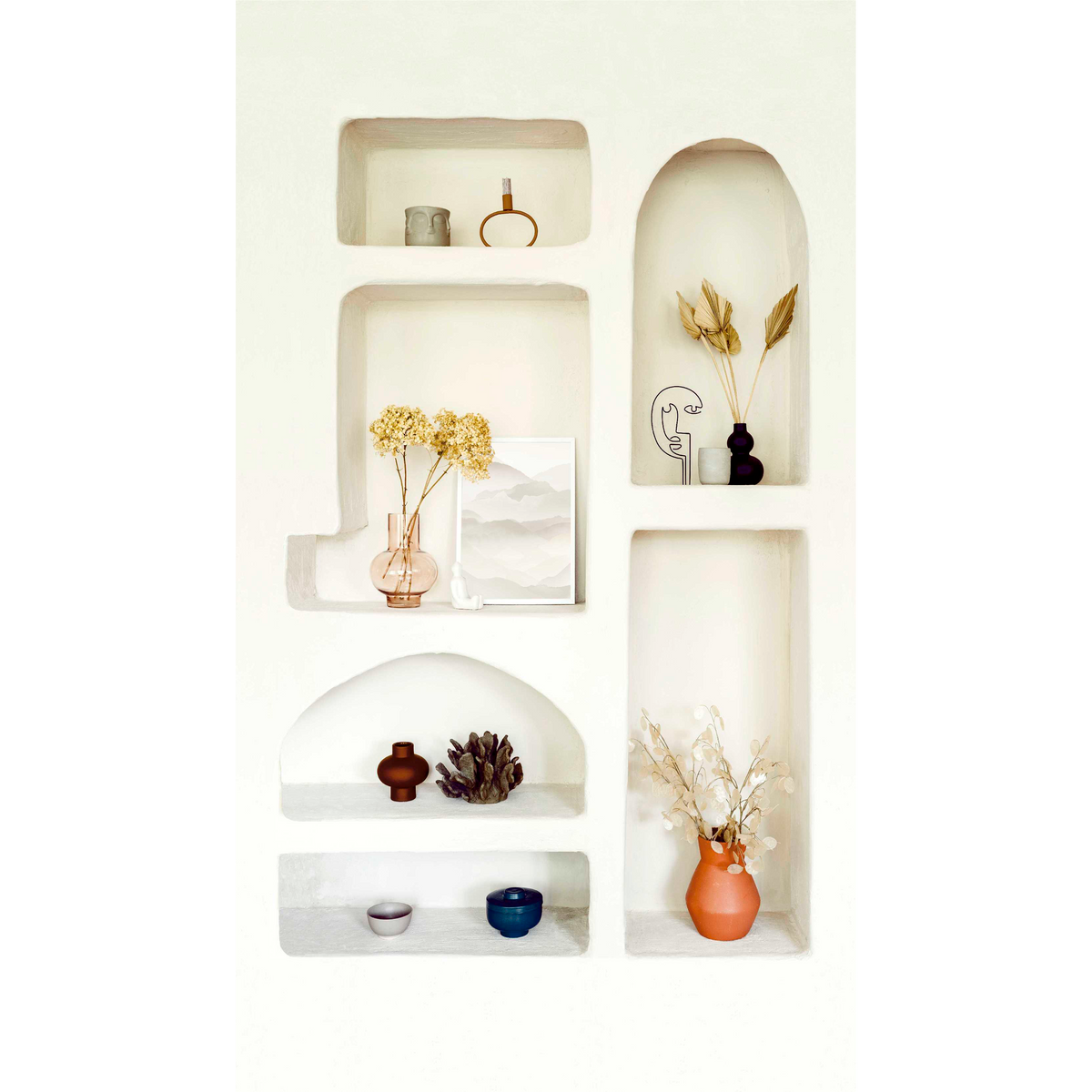 4MURS Papier peint panoramique L Zohra Blanc doux Satiné